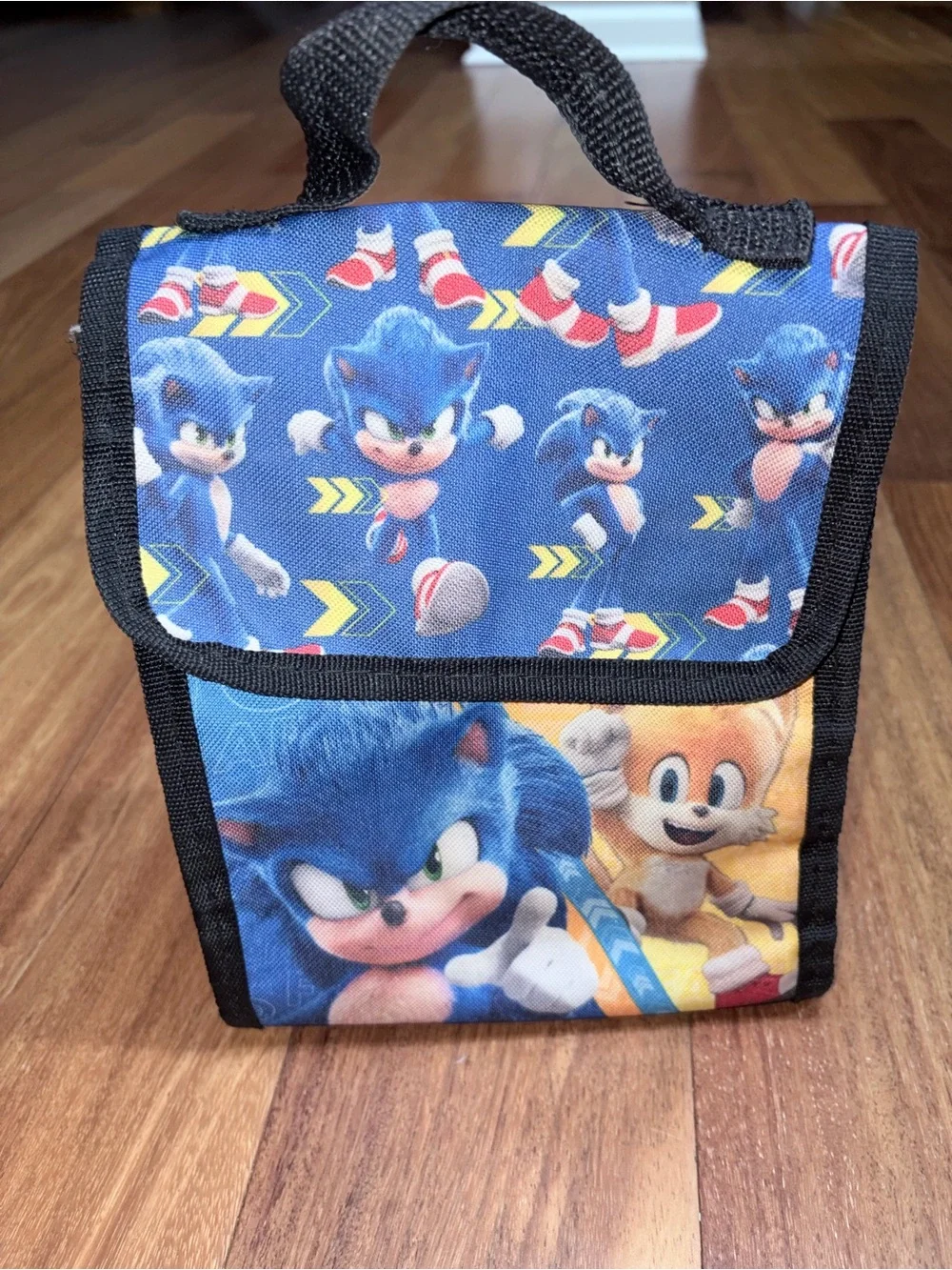 Kids Blue Sonic the Hedgehog Lunch Tote